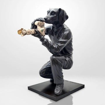 He Was a Paparazzi Boy (Bronze Sculpture)