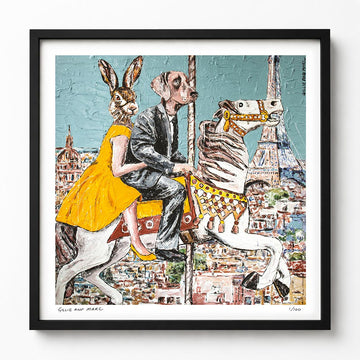 He Thought Paris Was for Lovers and She Thought "Oui!" (Print)