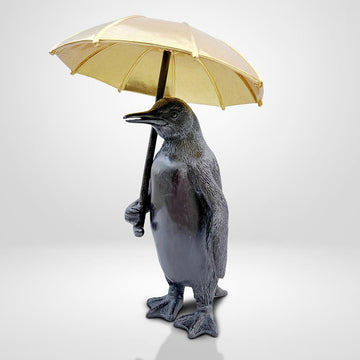 Penguin Under Cover (Bronze Sculpture, Small)