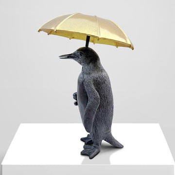 Penguin Under Cover (Bronze Sculpture, Small)