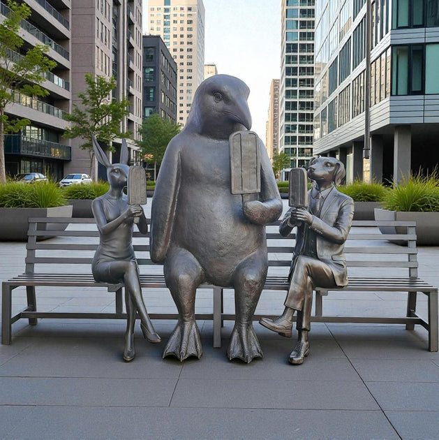 Dogman and Rabbitwoman Public Sculptures – Gillie and Marc®