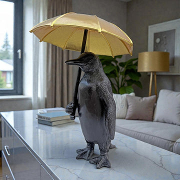 Penguin Under Cover (Bronze Sculpture, Small)