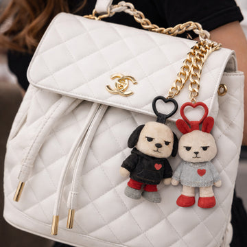 Rabbitgirl and Dogboy - Bold Hearts (Plush Collectible Keychains)