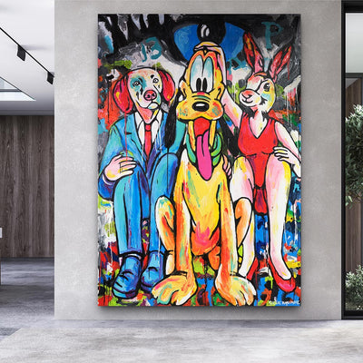 Empire Art Direct Pets Rock Detective Graphic Art on Wrapped Canvas Dog  Wall Art 