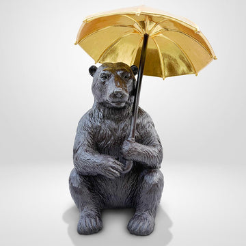 Polar Bear Under Cover (Bronze Sculpture, Small)