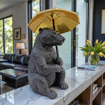 Polar Bear Under Cover (Bronze Sculpture, Small)