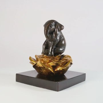 The Elephant Was in Golden Bloom (Bronze Sculpture, Small)
