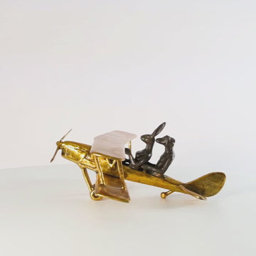 They Were Flying High (Tiger Moth Plane Miniature)