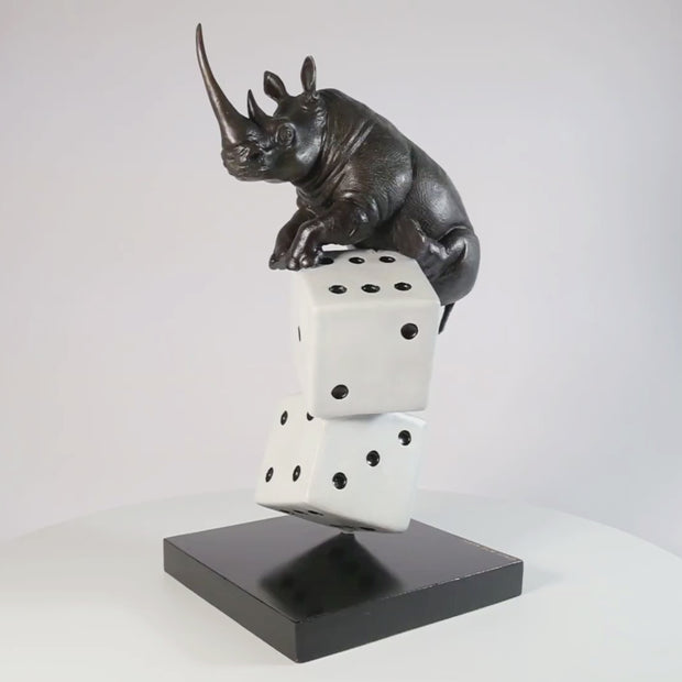 Luck of the Rhino (Bronze Sculpture) – Gillie and Marc®