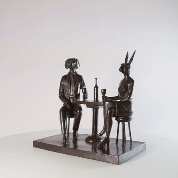 The Wine Drinkers (Bronze Sculpture)