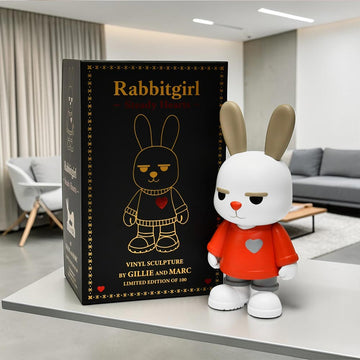 Rabbitgirl -  Steady Hearts (Vinyl Sculpture)