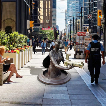 Watch Out for Paparazzi Rabbit (Bronze Sculpture, Large)