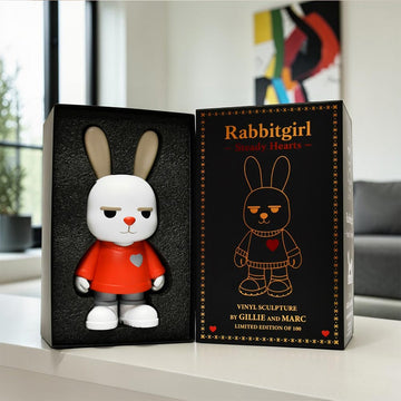 Rabbitgirl -  Steady Hearts (Vinyl Sculpture)