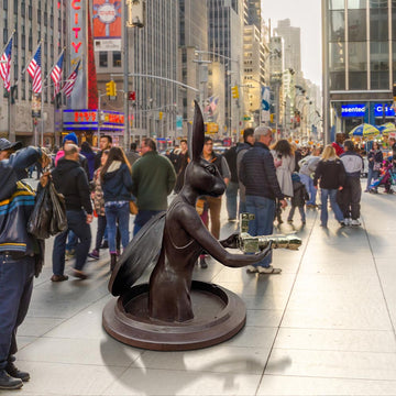 Watch Out for Paparazzi Rabbit (Bronze Sculpture, Large)