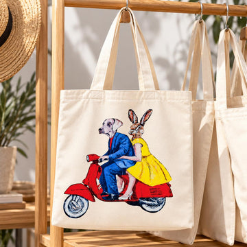 The Fast Vespa Lovers (Canvas Tote Bag)
