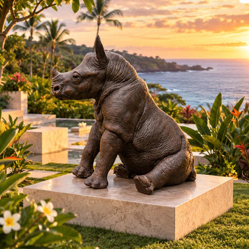 Raza the Rhino (Bronze Sculpture)