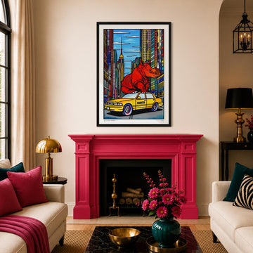 Red Rhino (Print)