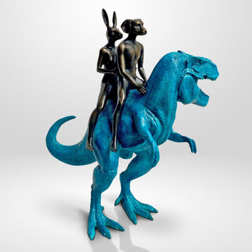 The Big T-Rex Riders (Bronze Sculpture)
