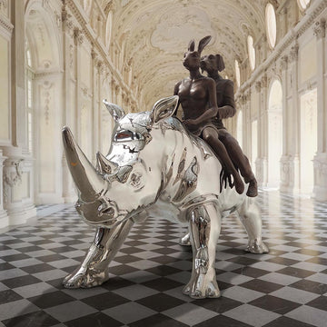 The Wonderful Rhino Riders (Bronze Sculpture)
