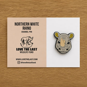 Northern White Rhino (Enamel Pin)