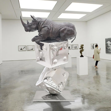 Big Luck of the Rhino (Bronze Sculpture)