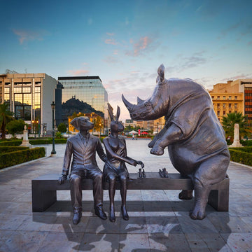 The Game bench (Bronze Sculpture)