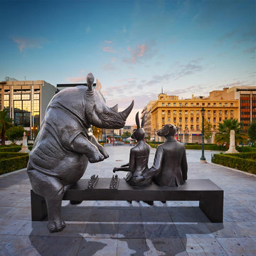 The Game bench (Bronze Sculpture)
