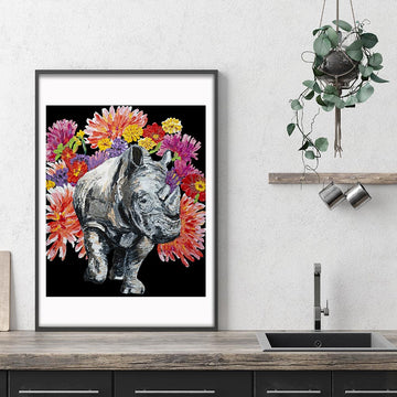 The Rhino Was in Full Bloom (Print)