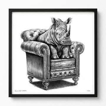A Study for a Rhino on a Chair (Print)
