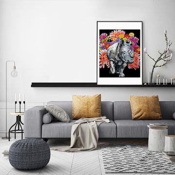 The Rhino Was in Full Bloom (Print)