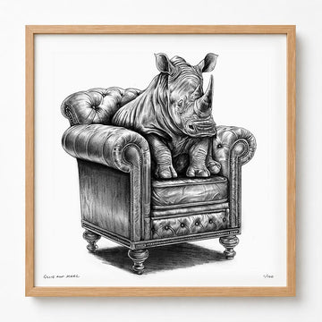 A Study for a Rhino on a Chair (Print)