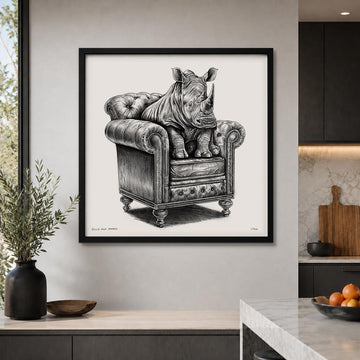 A Study for a Rhino on a Chair (Print)