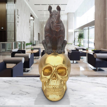 Mankind for Rhinos (Bronze Sculpture)