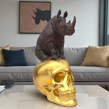 Mankind for Rhinos (Bronze Sculpture)