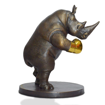 Rhino Warrior (Bronze Sculpture, Small)