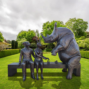The Game bench (Bronze Sculpture)