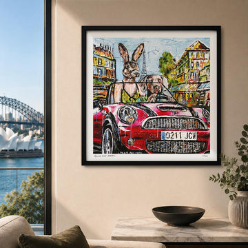 Baby You Can Ride My Car, Baby It Will Take You Far, but Just Don't Scratch It!! (Print)