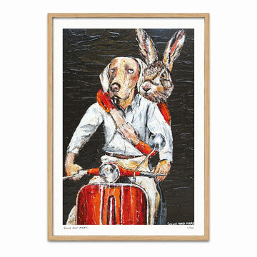 Riding Along the Via del Corso in Search of Giorgio Armani (Print)