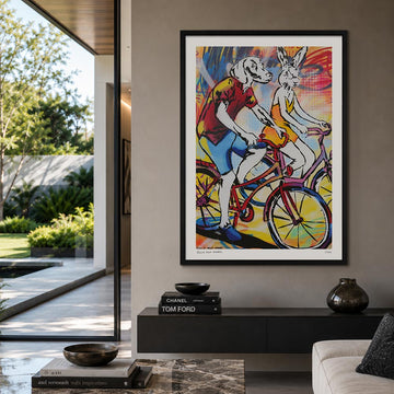 Bike Lovers on the Road (Print)