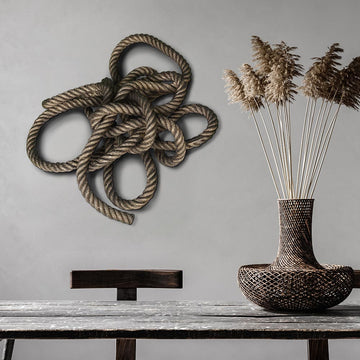 Knowing the Ropes of Love (Sculpture Wall Art)
