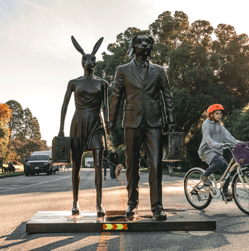 They Believed Every Journey Was a Beautiful Adventure (Bronze Sculpture)