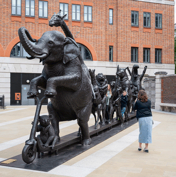 Go Wildlife Go (Bronze Sculpture)