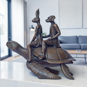 The Sea Turtle Riders  (Bronze Sculpture, Small)