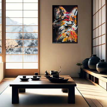 Shadow, the Vanishing Sierra Nevada Red Fox (Original Painting)