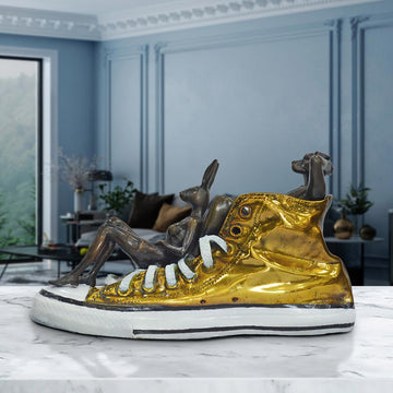 A Little Golden Step at a Time (Bronze Sculpture)