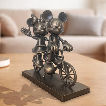 Mickey and Minnie Take Love for a Spin (Resin Sculpture)