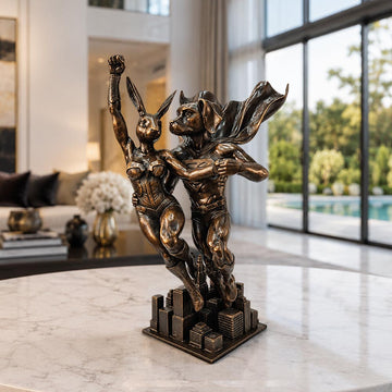 They Were Super Together (Bronze Sculpture)