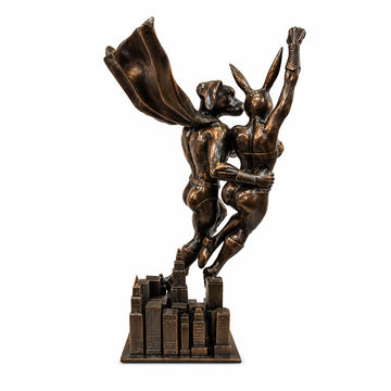 They Were Super Together (Bronze Sculpture)