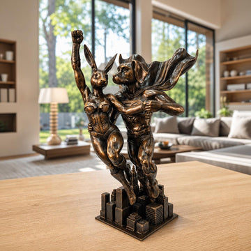 They Were Super Together (Bronze Sculpture)