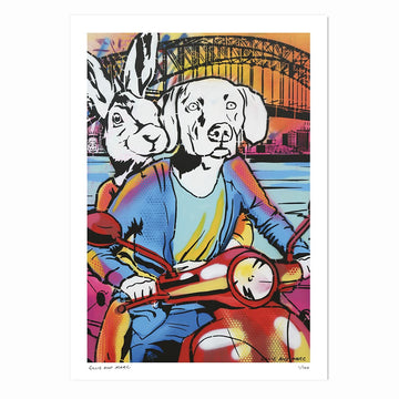 Sydney Explodes at Night (Print)